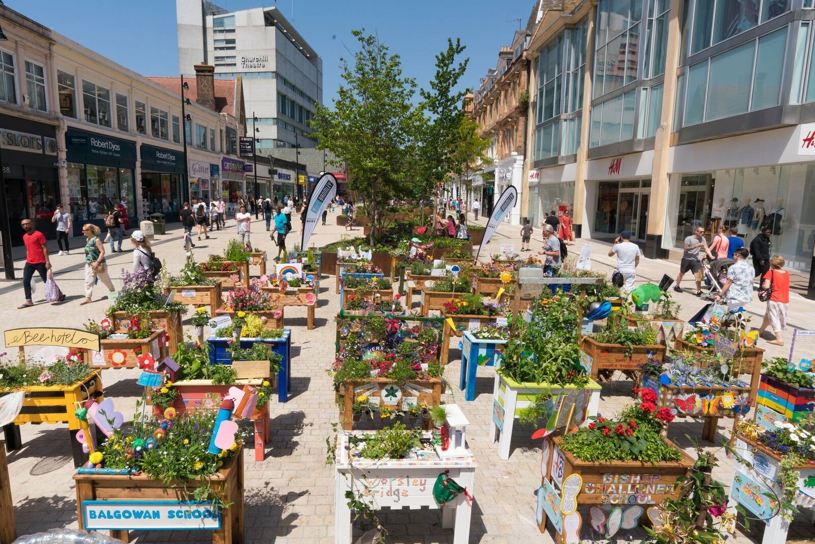 PHOTOS: Bromley High Streets turns into a sea of planters