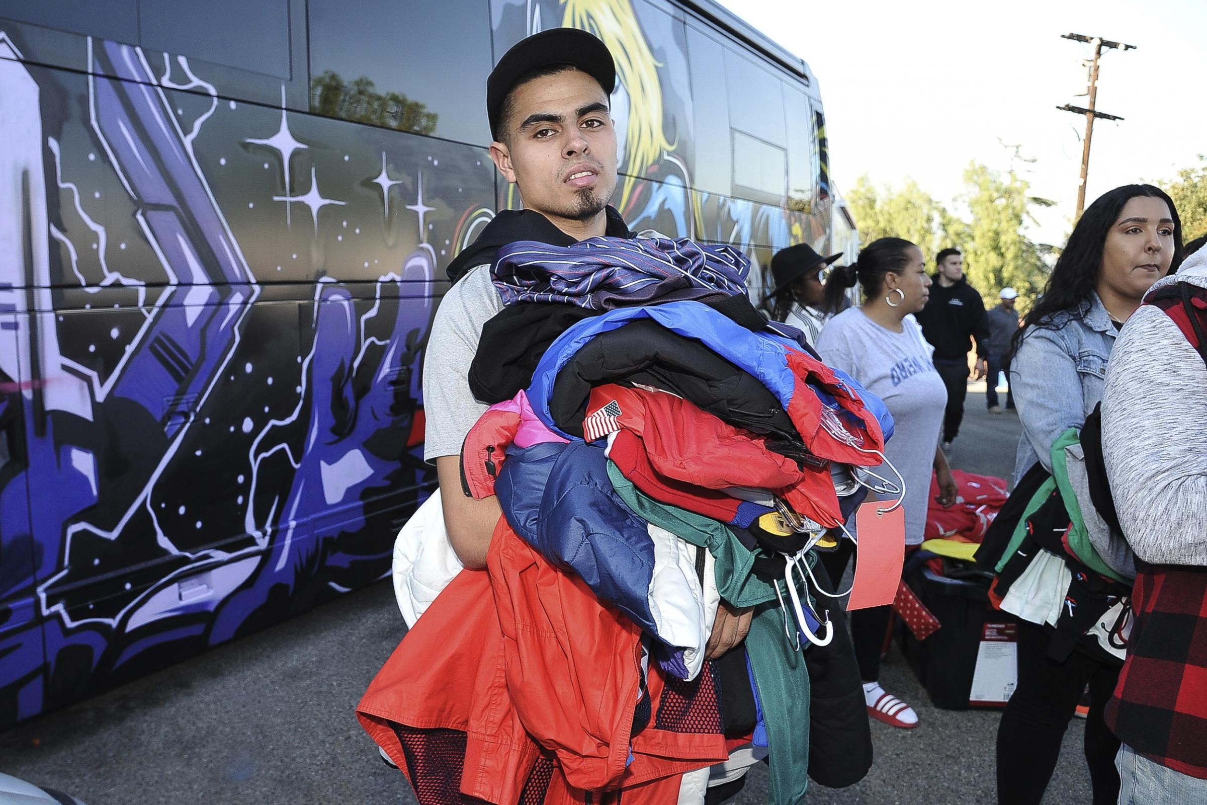 Singer Chris Brown Holds High End Yard Sale At His Los Angeles