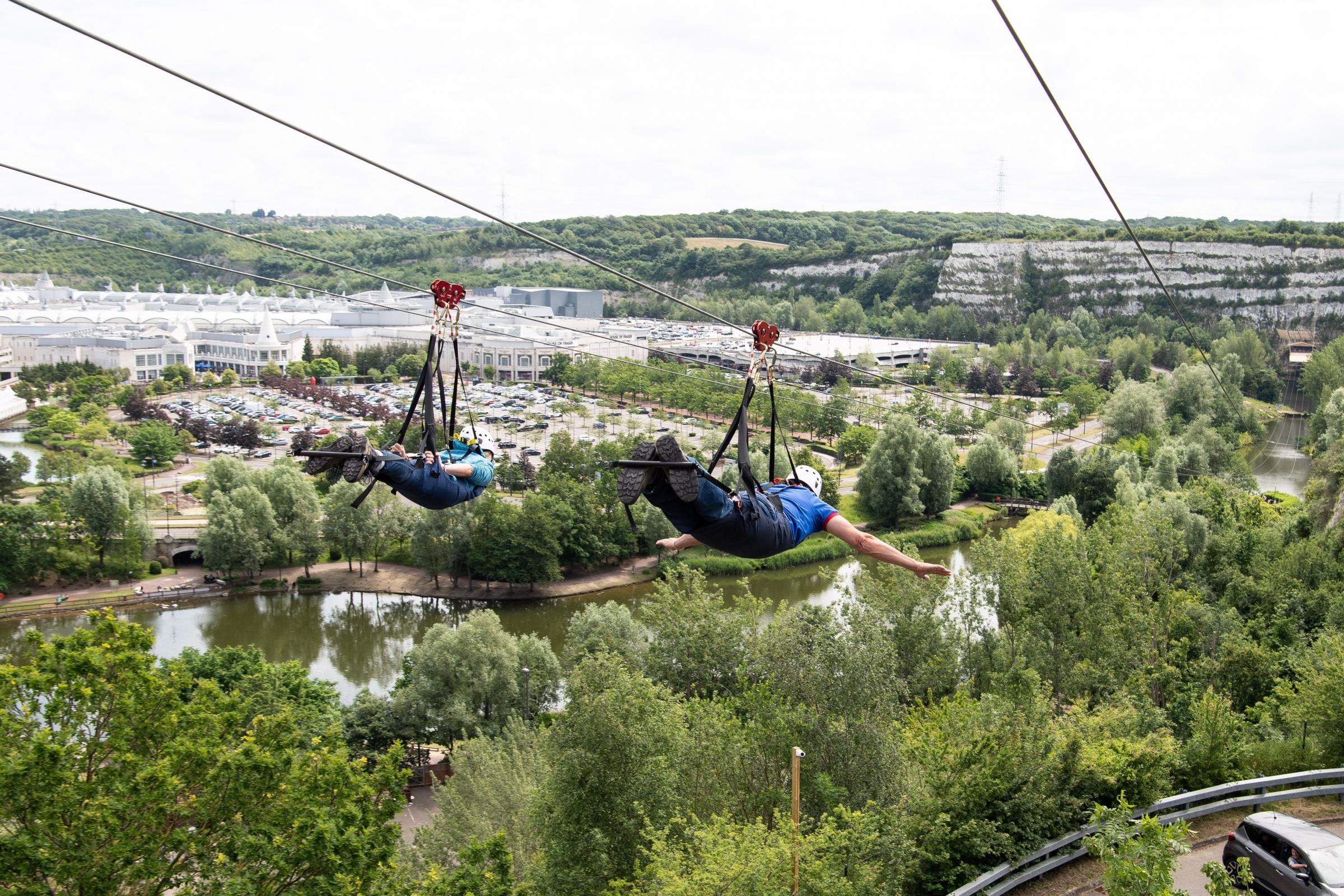 Watch Longest And Fastest Zip Wire In Action At Bluewater News Shopper