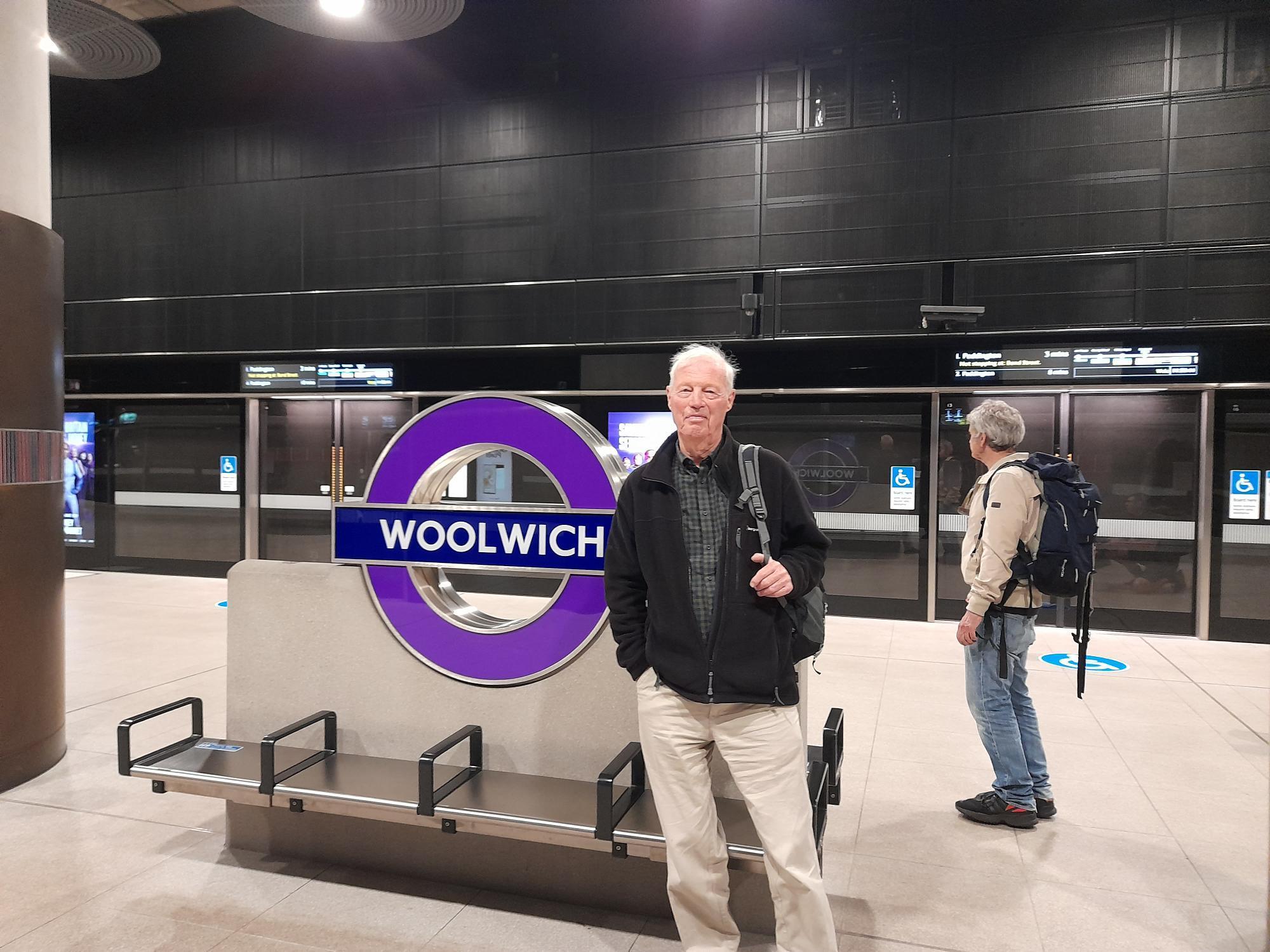 Jeff Miller came from Bath to have a look at the dazzling new Woolwich station. CREDIT: Kiro Evans - free to use